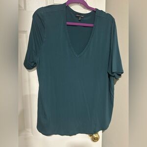 Universal Standard Deep Teal Lily Top